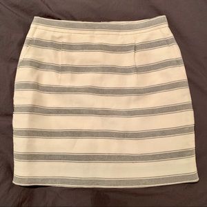 Jcrew stripe linen mini skirt